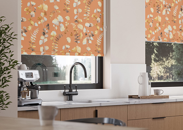 Eucalyptus, Orange Fizz - Roller Blind - Image 5